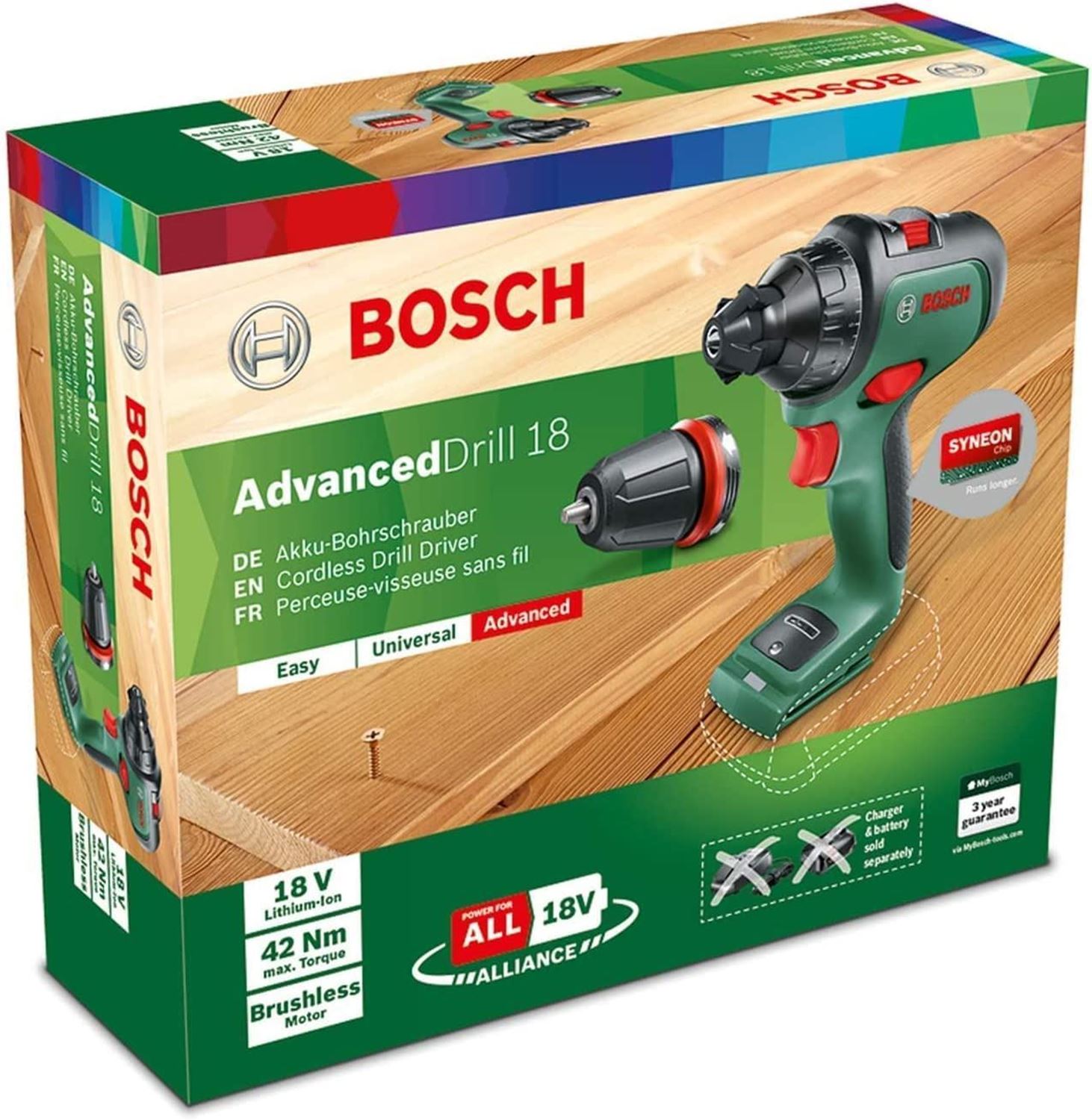 Снимка на Акумулаторен винтоверт AdvancedDrill 18V,Solo,06039B5009,Bosch