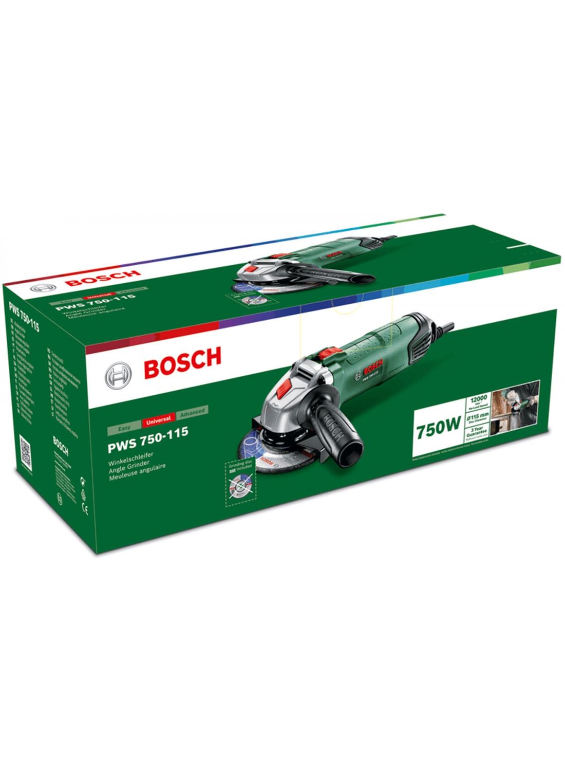 Снимка на Ъглошлайф PWS 750-115,06033A240C,Bosch