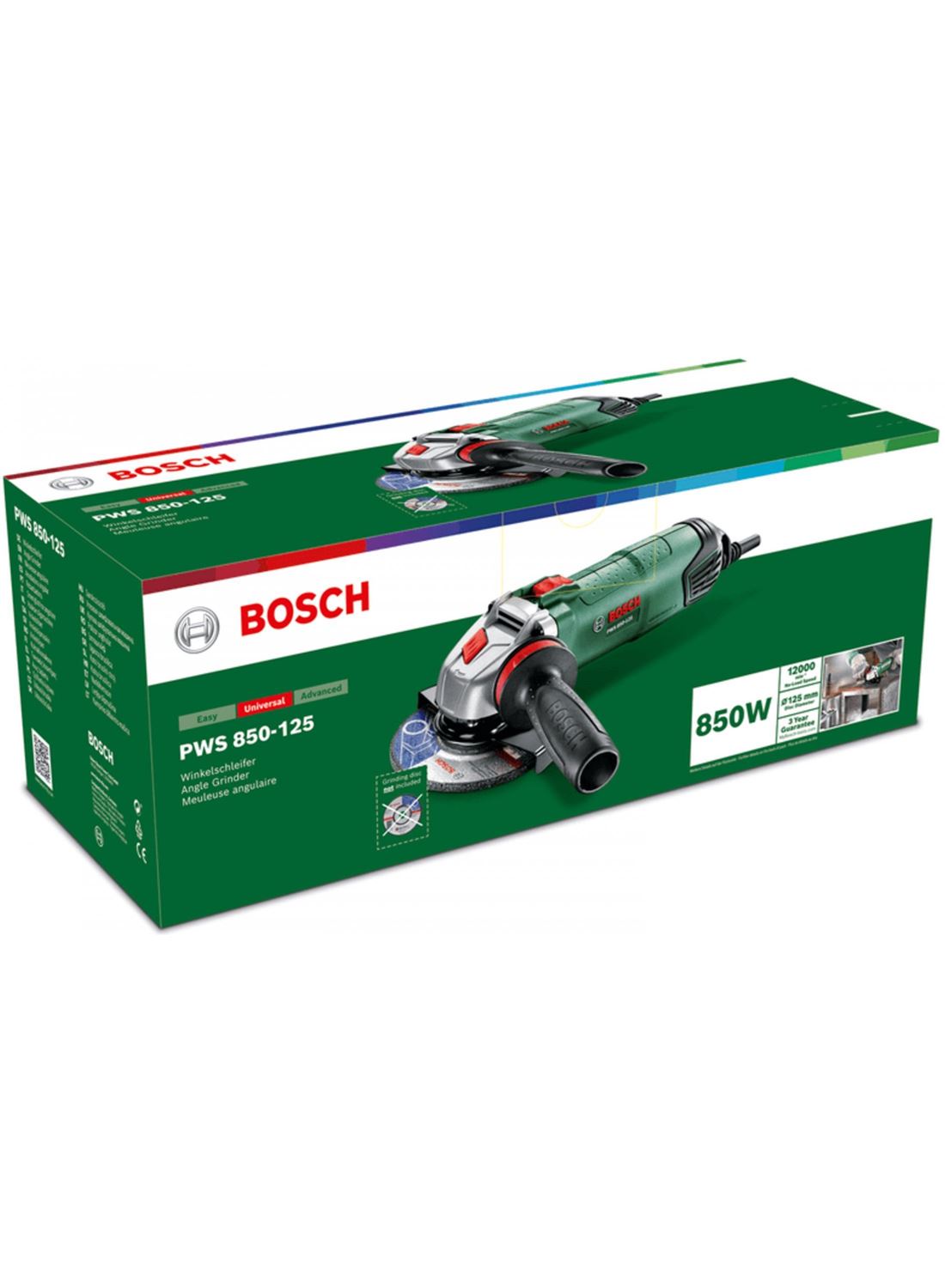 Снимка на Ъглошлайф PWS 850-125,06033A270B,Bosch