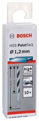 Снимка на HSS Свредло за метал PointTec 1.2mm,10 броя,2608577180,Bosch