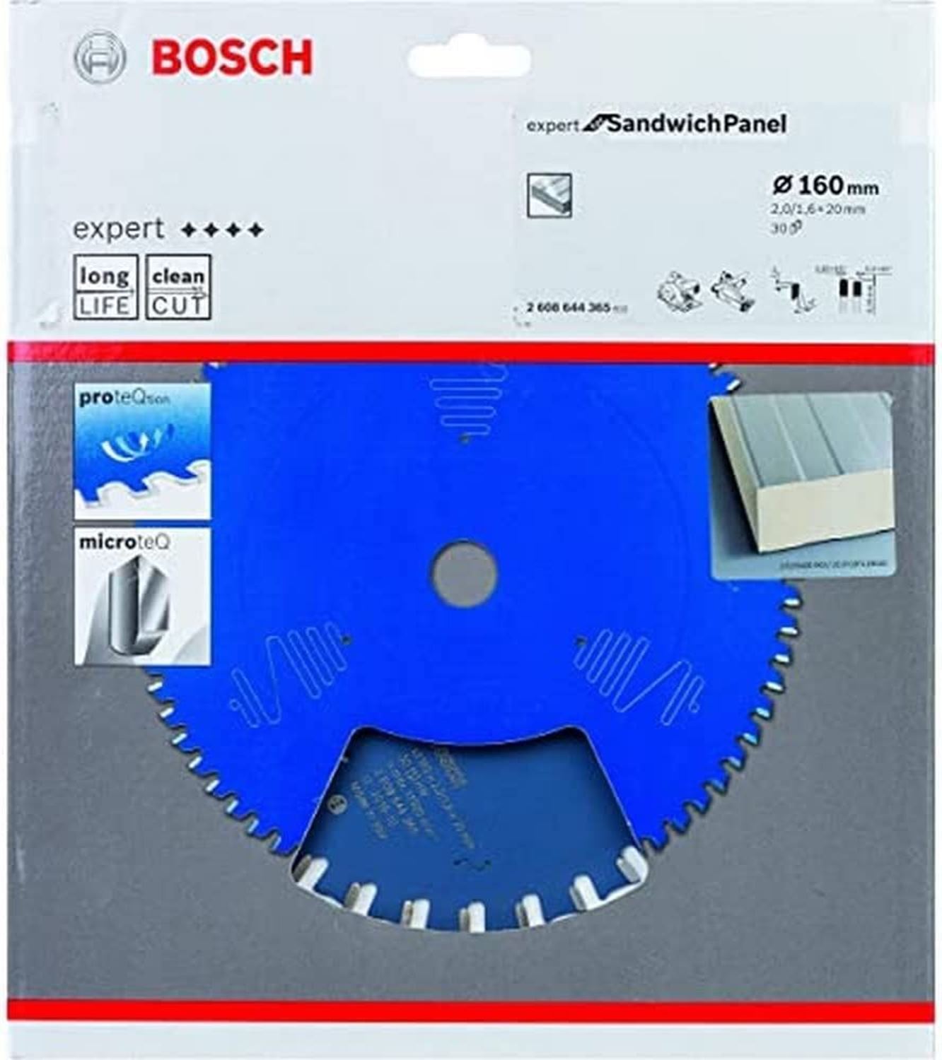 Снимка на Циркулярен Диск Expert for Sandwich Panel 160x20x2/1.6x30 T,2608644365,Bosch