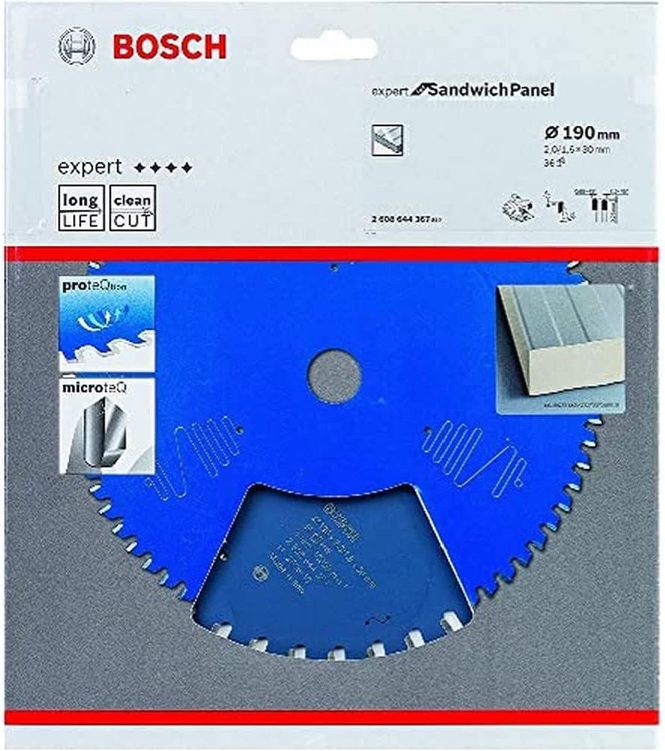 Снимка на Циркулярен Диск Expert for Sandwich Panel 190x30x2/1.6x36 T,2608644367,Bosch