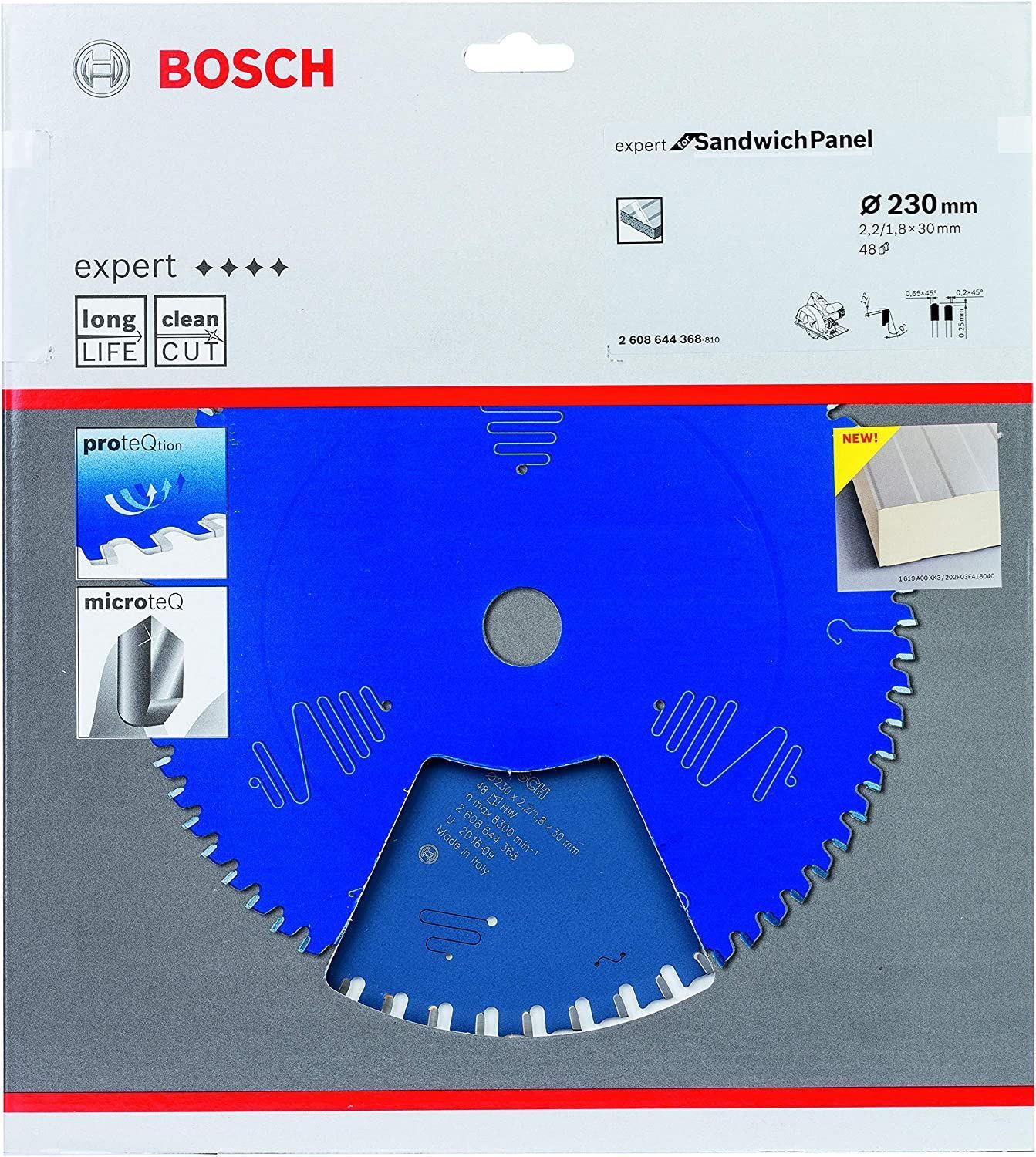 Снимка на Циркулярен Диск Expert for Sandwich Panel 230x30x2.2/1.8x48 T,2608644368,Bosch