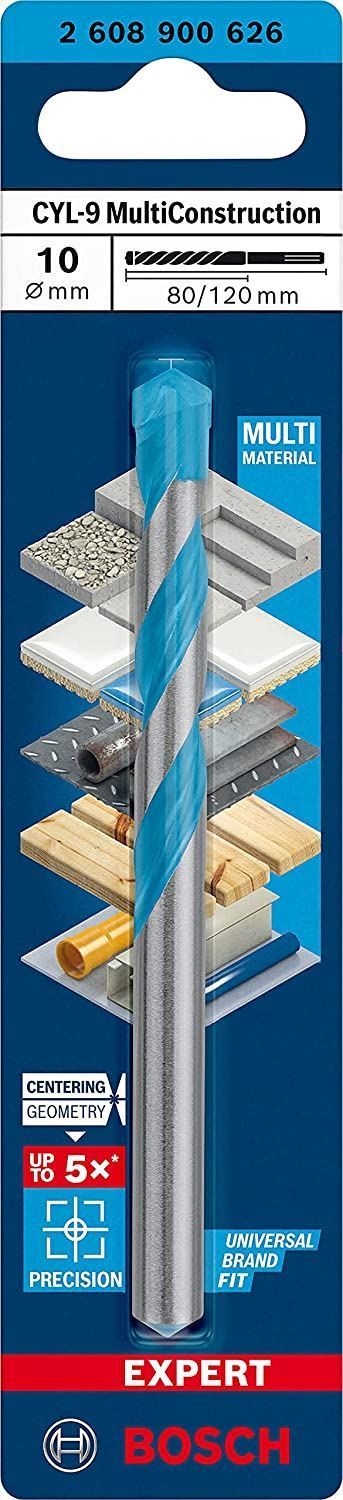 Снимка на EXPERT Универсално Свредло CYL-9 Multi Construction 10x80x120 mm,d 9 mm,2608900626,Bosch
