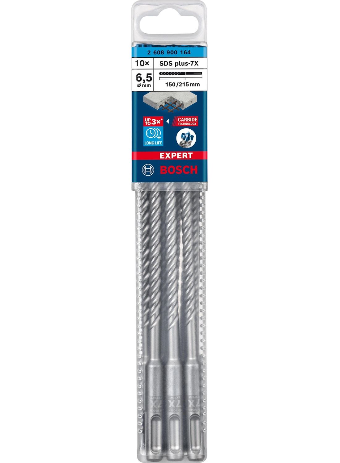 Снимка на EXPERT Свредлa SDS plus 7X  10 бр 6.5x150x215 mm,2608900164,Bosch