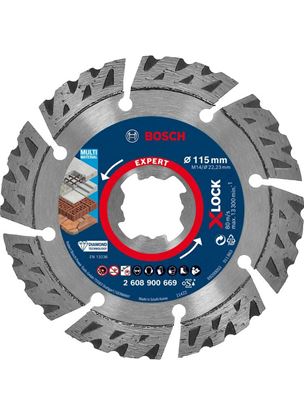 Снимка на EXPERT X-LOCK Диамантен диск Multi Material 115x22,23x2,2x12 mm,2608900669,Bosch