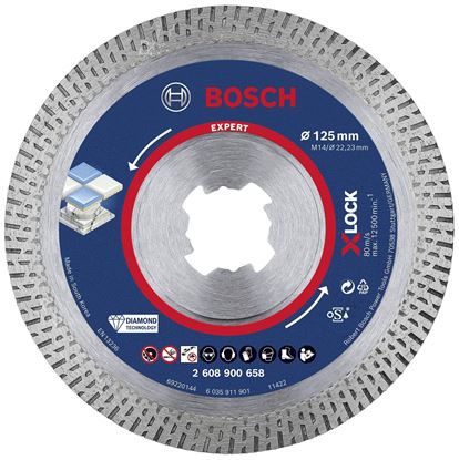 Снимка на EXPERT X-LOCK Диамантен диск Hard Ceramic 125x22,23x1,8x10 mm,2608900658,Bosch