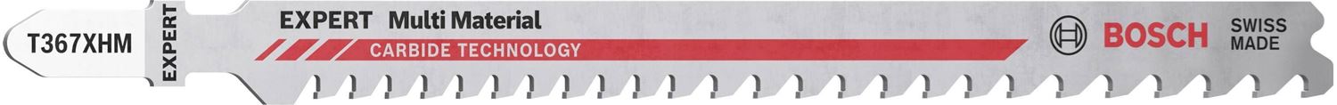 Снимка на EXPERT Ножче за прободен трион Bosch T367XHM Progressor Multimaterial карбидни зъби,3 бр,2608900560,Bosch
