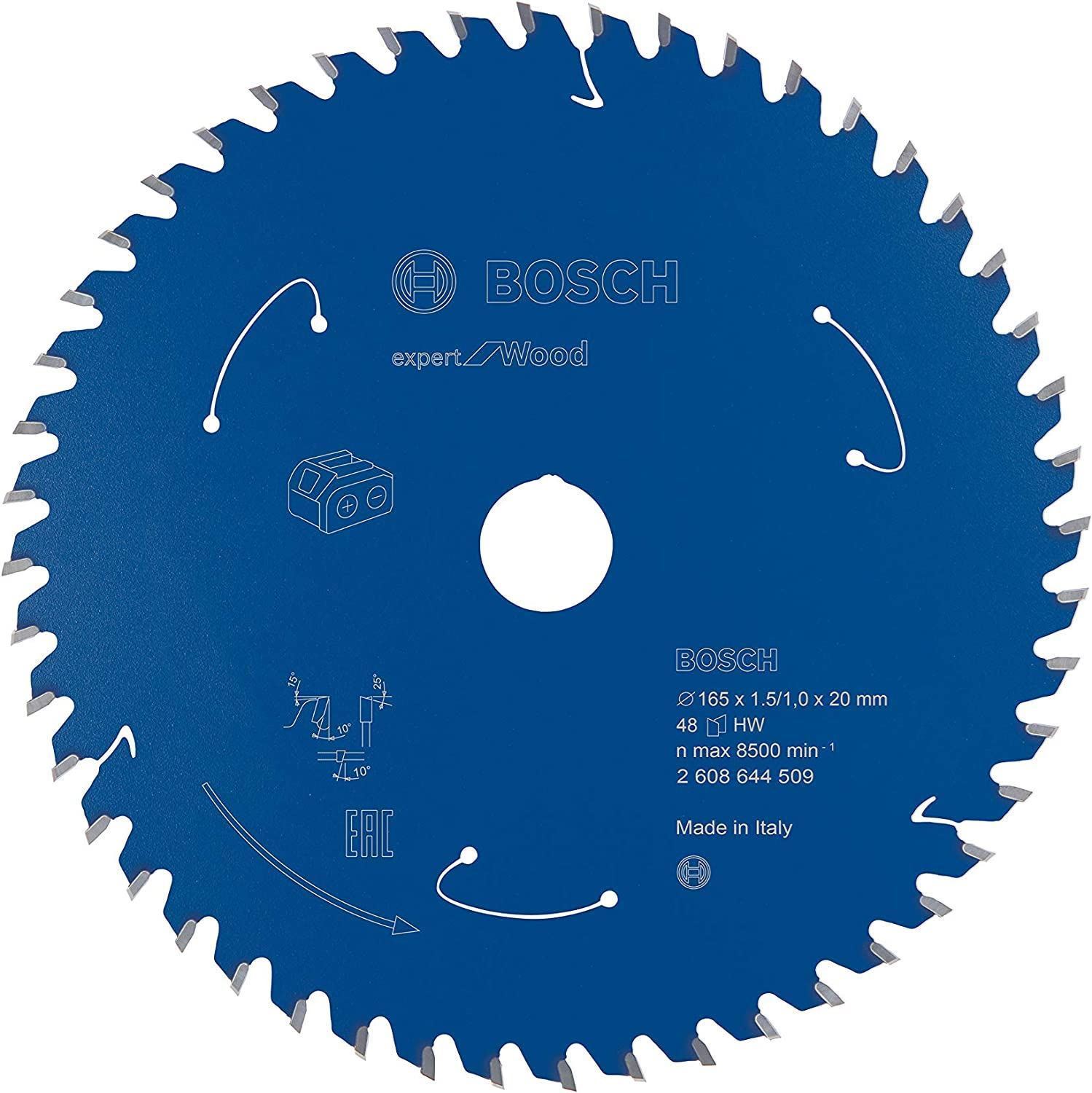 Снимка на Диск за акумулаторни циркуляри EXPERT FOR WOOD 165 mm,2608644509,Bosch