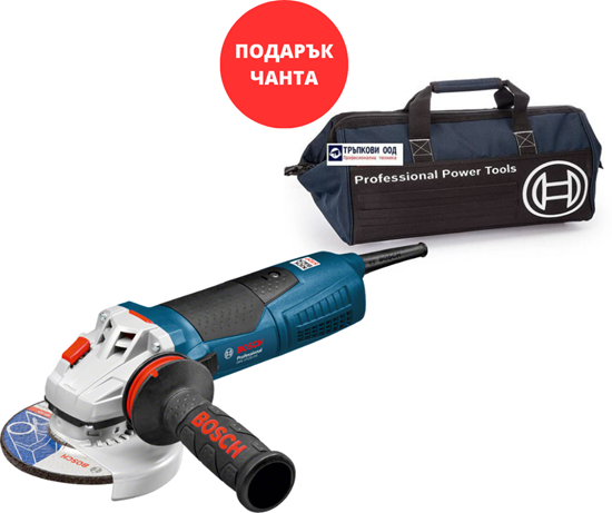 Снимка на Ъглошлайф GWS 17-125 CIE Professional 060179H002+ПОДАРЪК ЧАНТА