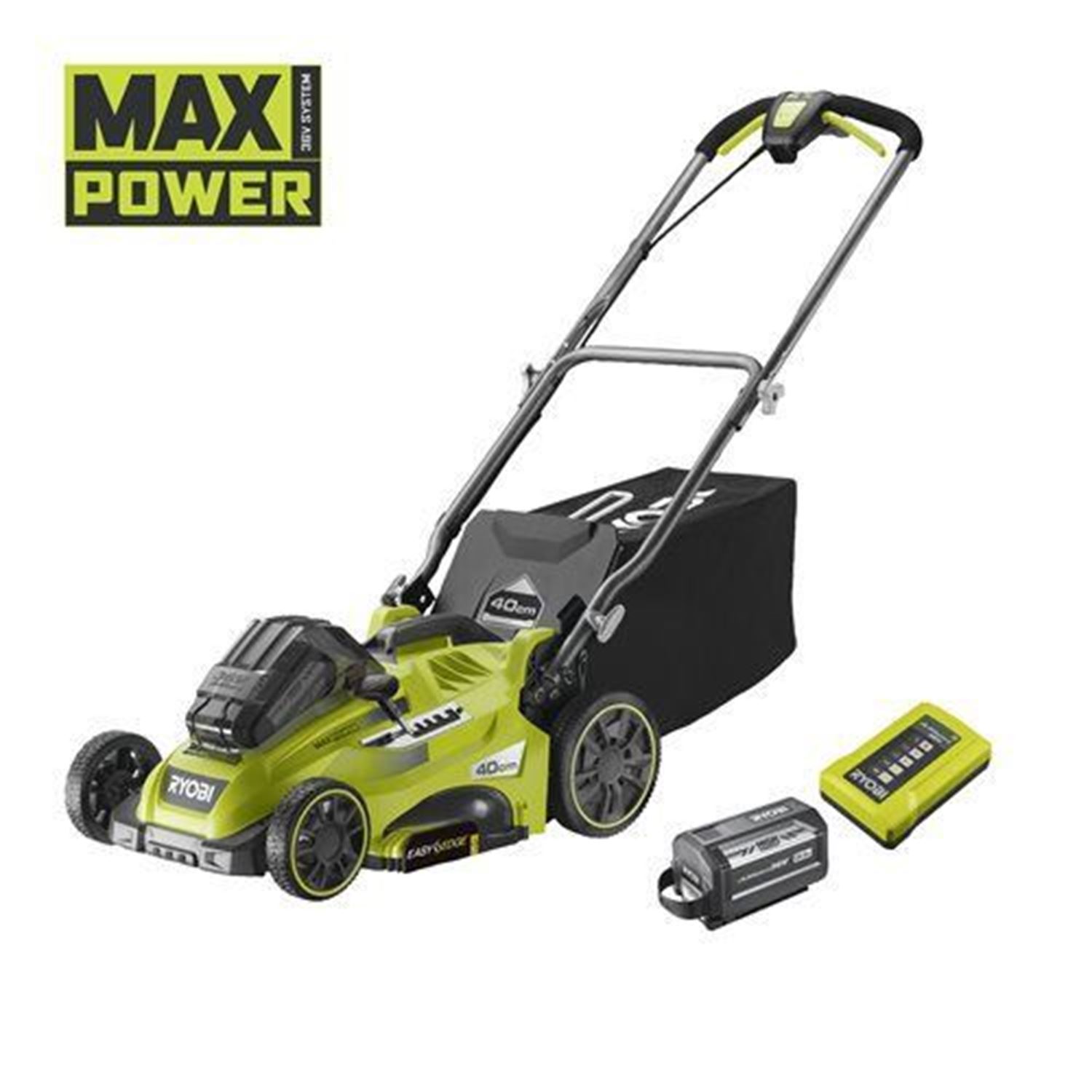 Снимка на Акумулаторна косачка RLM36X41H60PG, 36V, 6AH, 50 Л., 40 СМ, 5133005544, Ryobi