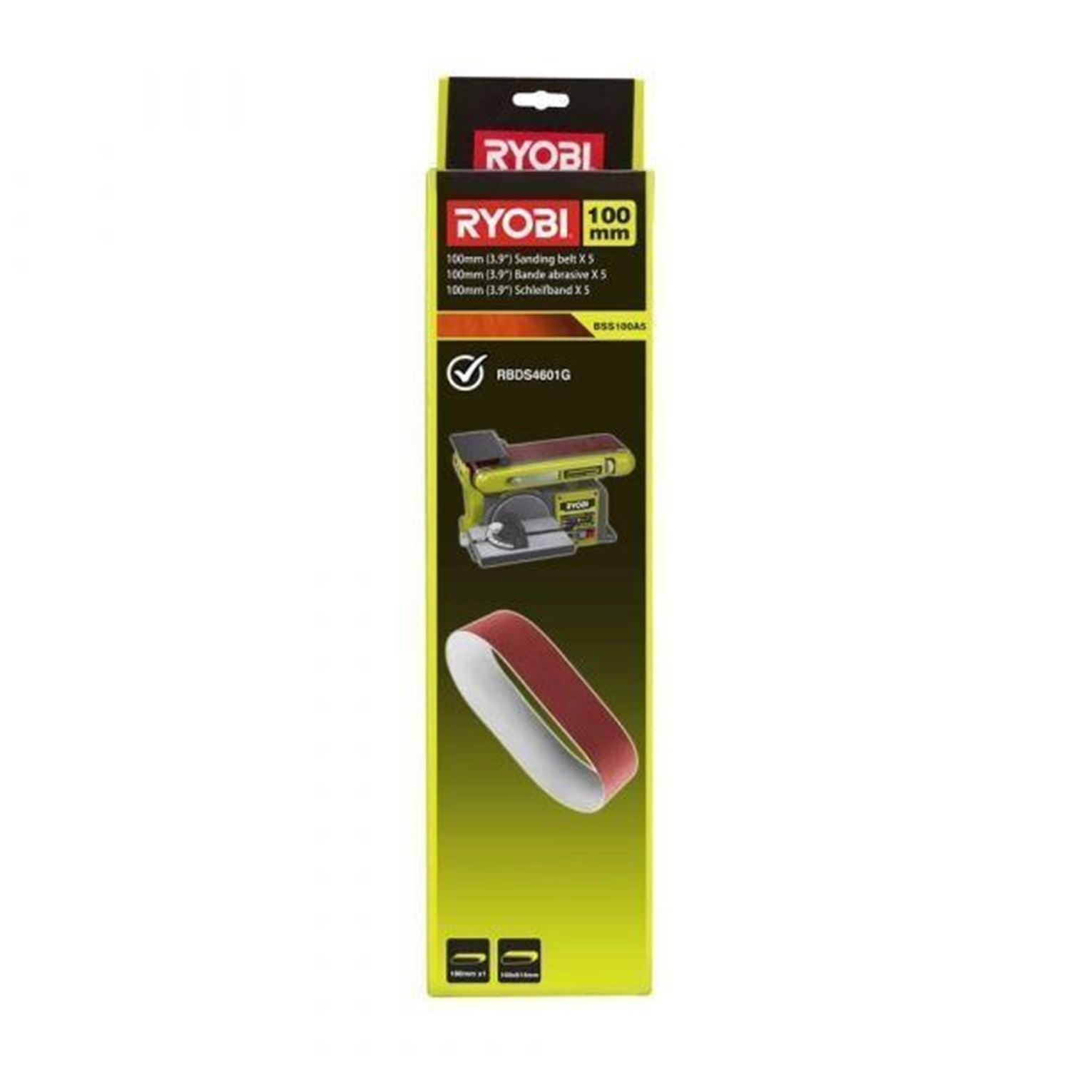 Снимка на Шлифовъчна лента 100 mm 80g BSS100A5, 5132003683, Ryobi