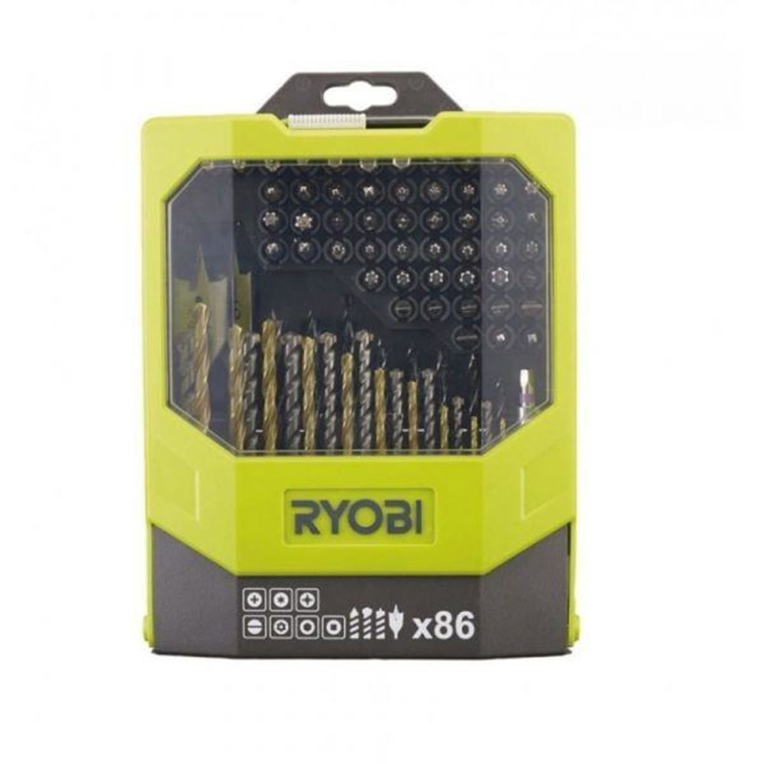 Снимка на Комплект свредла и битове 86 бр RAK86MiXC, 5132002699, Ryobi