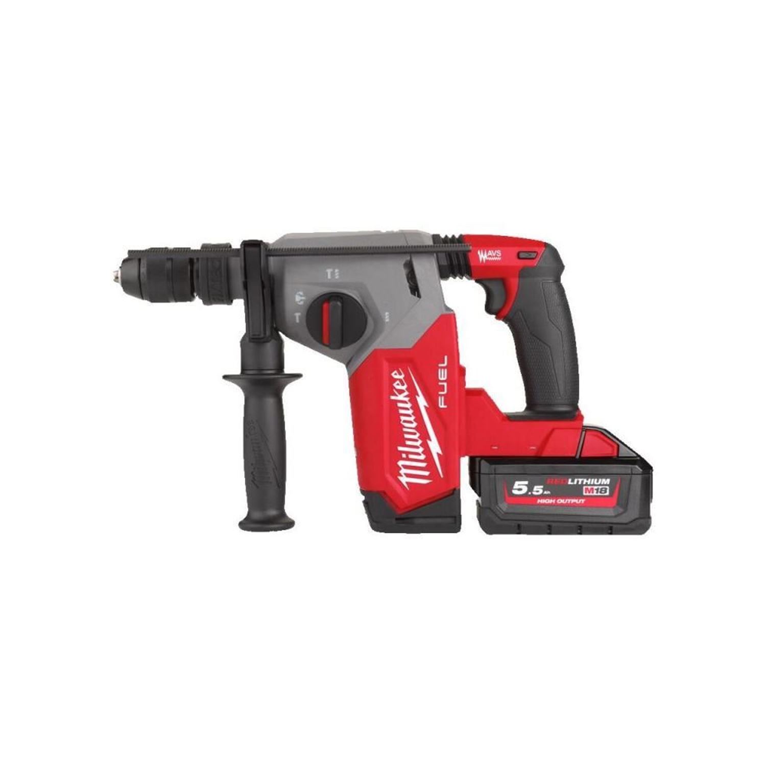 Снимка на Акумулаторен перфоратор SDS-PLUS MILWAUKEE M18 FHX-552X, 18V, 2X5.5 AH, 2.5 J, 4933478889, Milwaukee