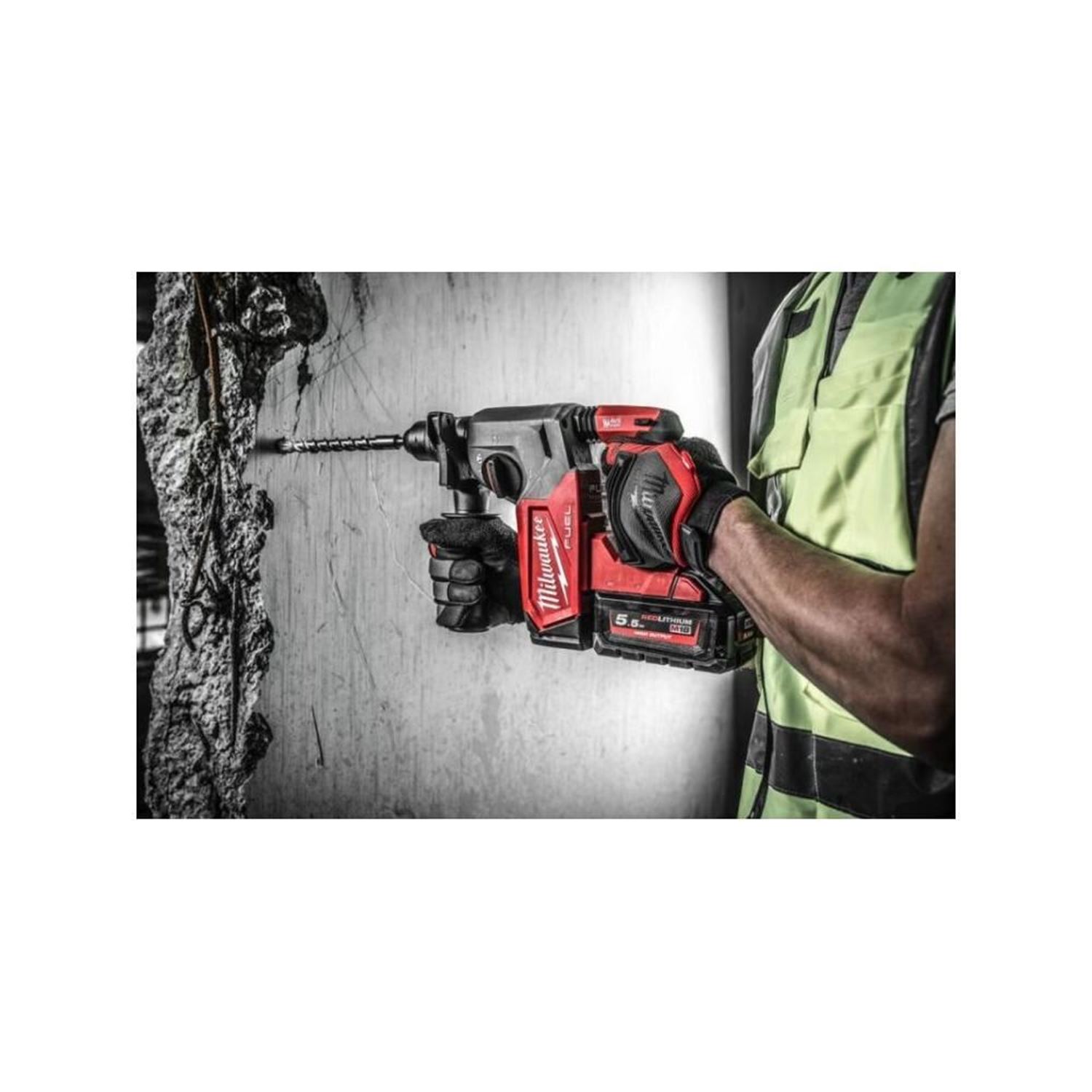 Снимка на Акумулаторен перфоратор SDS-PLUS MILWAUKEE M18 FHX-552X, 18V, 2X5.5 AH, 2.5 J, 4933478889, Milwaukee