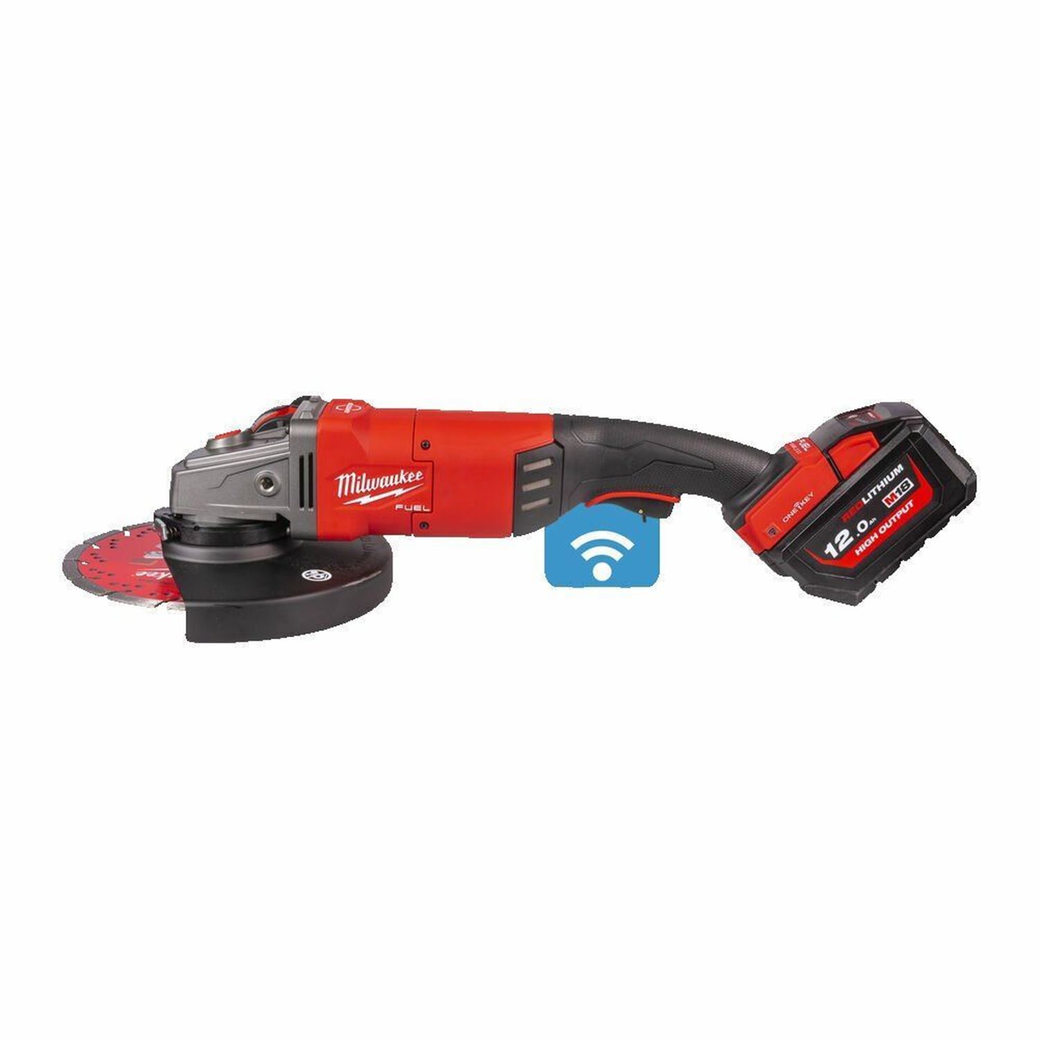 Снимка на Акумулаторен ъглошлайф M18ONEFLAG230XPDB-122C, 18V, 2X12 AH, 4933478783, Milwaukee