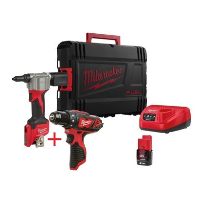 Снимка на Акумулаторна нитачка M12BPRT+ПОДАРЪК Акумулаторен винтоверт M12BDD, Milwaukee