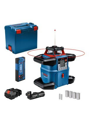 Снимка на Ротационен Лазер GRL 600 CHV, куфар, алкални батерии, лазерен приемник, 0601061F01, Bosch