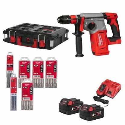 Снимка на Акумулаторен перфоратор SDS-PLUS MILWAUKEE M18BLHX100P-502P POWER PACK, 4933498243