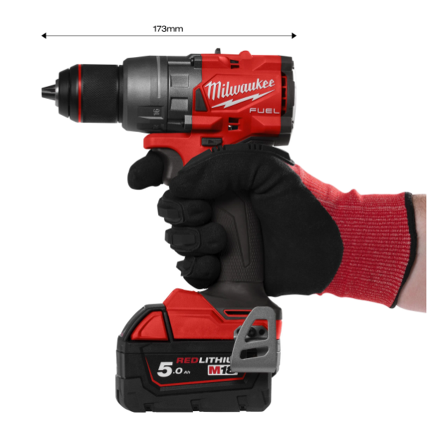 Снимка на Акумулаторен винтоверт MILWAUKEE M18FDD3-502X, 2 Батерии X 5Ah, 18V, Зарядно + Куфар, 4933479863