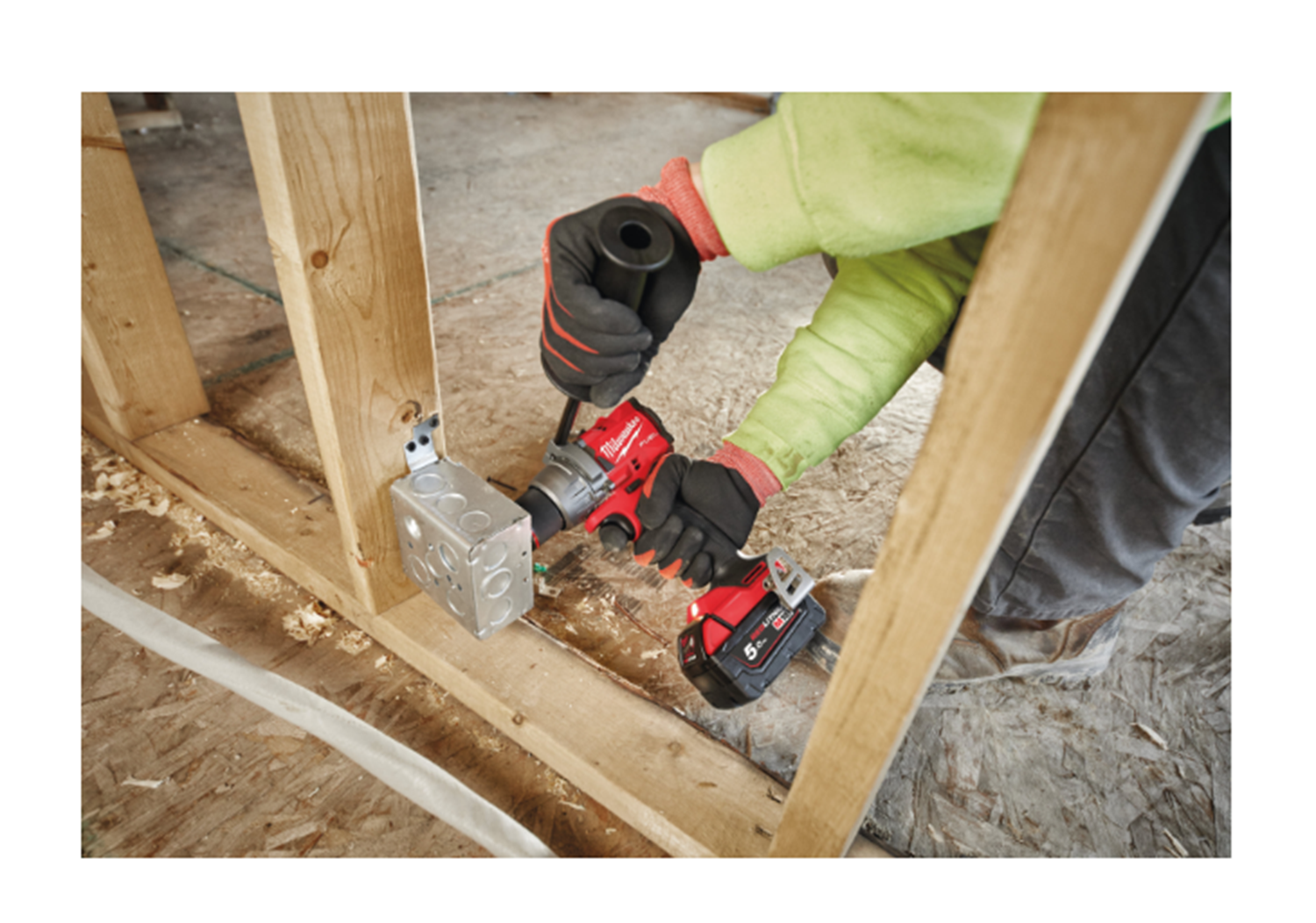 Снимка на Акумулаторен винтоверт MILWAUKEE M18FDD3-502X, 2 Батерии X 5Ah, 18V, Зарядно + Куфар, 4933479863