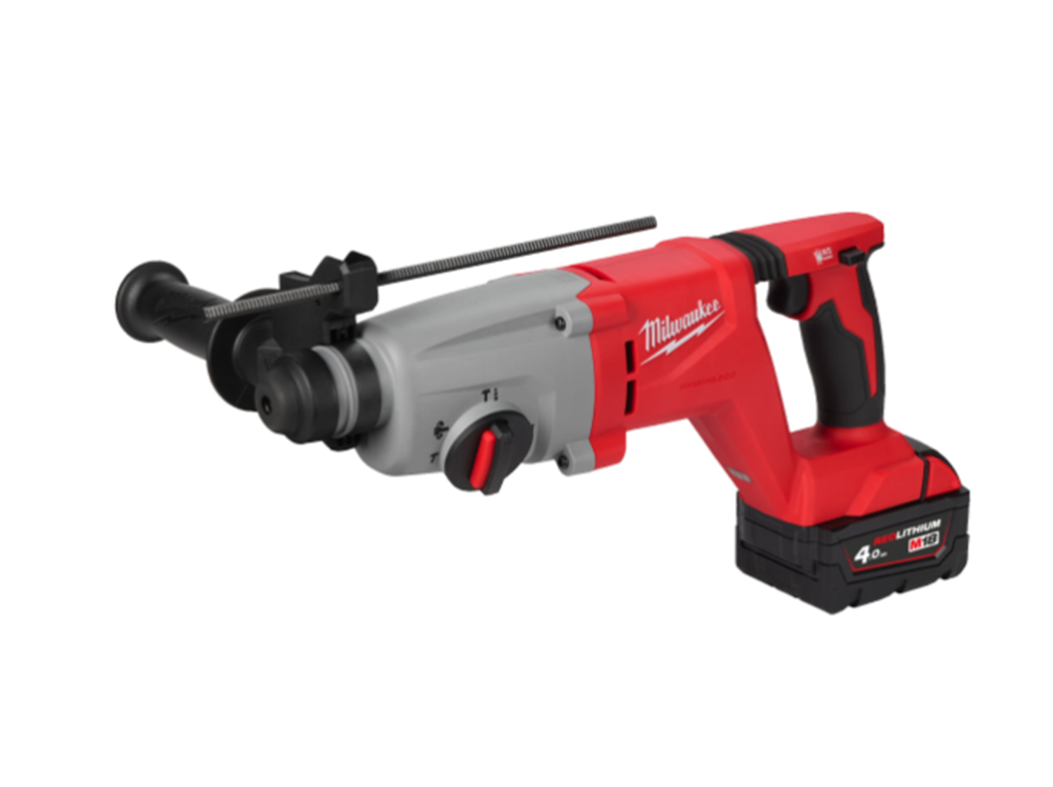 Снимка на Акумулаторен безчетков перфоратор MILWAUKEE M18BLHACD26-402X, 2 батерии х 4 Ah, 18V, Зарядно + Куфар, 4933492480