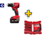 Снимка на Компактна безчеткова ударна бормашина MILWAUKEE M18BLPDRC-422C, 1 Батерия X 4Ah, 1 Батерия X 2Ah, Зарядно, Куфар, 4933492825 + Комплект накрайници-вложки Milwaukee 