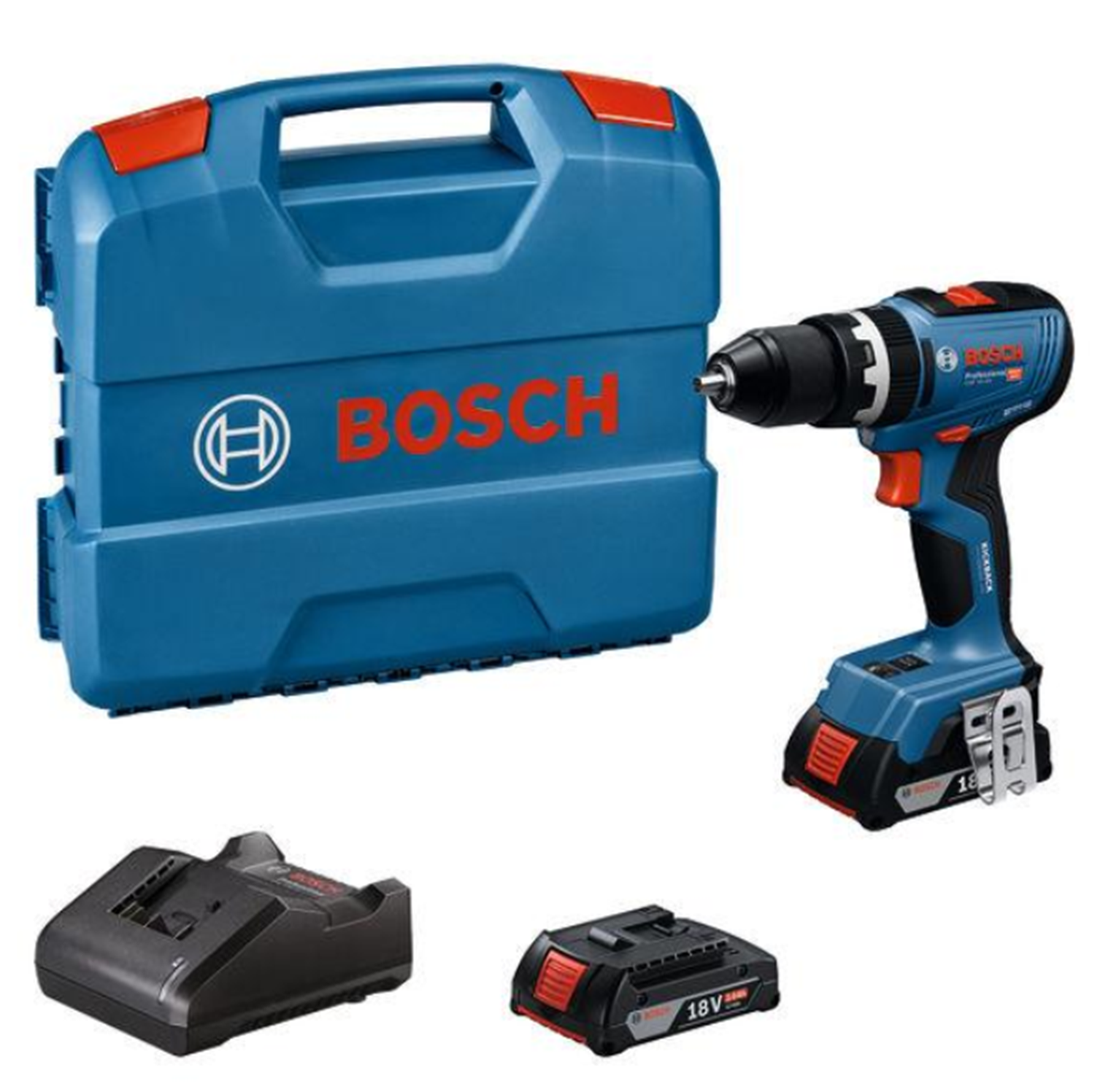 Снимка на Акумулаторен ударно-пробивен винтоверт BOSCH GSB 18V-65, 2*2AH, Куфар, 06019N3100